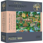 Wood Craft Poznata mjesta: Francuska 1000 kom premium drvene puzzle - Trefl