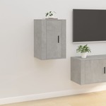 vidaXL Zidni TV ormarić siva boja betona 40 x 34,5 x 60 cm