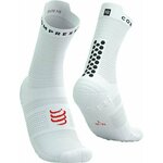 Compressport Pro Racing Socks V4.0 Run High White/Black/Core Red T1 Čarape za trčanje