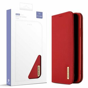 Premium DuxDucis® WISH Kožna Preklopna futrola za iPhone 12 Mini Crvena