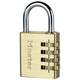 Master Lock P44298 lokot zlatna, srebrna zaključavanje s kombinacijom brojeva