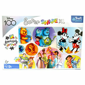Svijet boja Disneyevih likova 160 kom puzzle XL veličine - Trefl