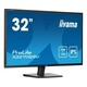 Iiyama ProLite X3270QSU-B1 monitor, 31.5", 16:9, 2560x1440, 100Hz, HDMI, Display port, USB