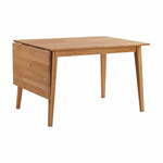 Rasklopivi blagovaonski stol od drveta hrasta Rowico Mimi, 120 x 80 cm