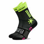 Visoke unisex čarape Compressport Pro Racing V4.0 Trail XU00048B Black/Safe Yellow/Neo Pink