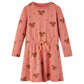 VidaXL Dječja haljina starinska ružičasta boja 104