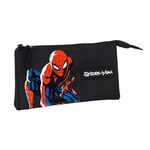 Trostruka pernica Spiderman Hero Crna (22 x 12 x 3 cm) , 981 g