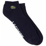 Čarape za tenis Lacoste SPORT Branded Stretch Cotton Low-Cut Socks 1P - navy blue/white