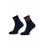 Set od 2 para ženskih visokih čarapa Tommy Hilfiger 701224914 Navy 002