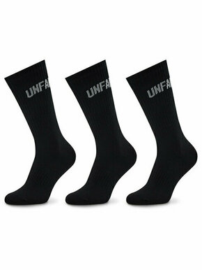 Set od 3 para unisex visokih čarapa Unfair Athletics Curved UNFR22-164 Black