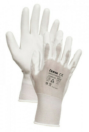 WHITETHROAT FH najlonske rukavice-18G bijele 6