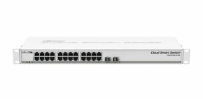 Mikrotik CSS326-24G-2S+RM mrežni prekidač Upravljano Gigabit Ethernet (10/100/1000) Podrška za napajanje putem Etherneta (PoE) 1U Bijelo