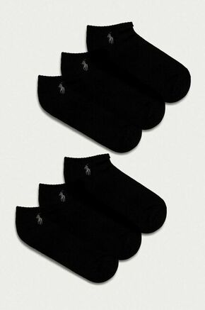 Polo Ralph Lauren - Sokne (6-pack) - crna. Kratke sokne iz kolekcije Polo Ralph Lauren. Model izrađen od glatkog materijala. U setu šest para.
