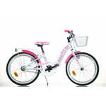 DINO Bikes - Dječji bicikl 20" 204R-05S - Djevojčica bijela/roza