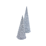 Božićno drvce 27cm srebrno