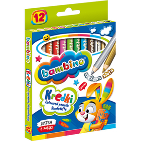 Bambino: Jumbo olovke u boji sa šiljilom set 12kom