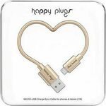 Happy Plugs, Micro Usb kabel 2.0m, Champagne