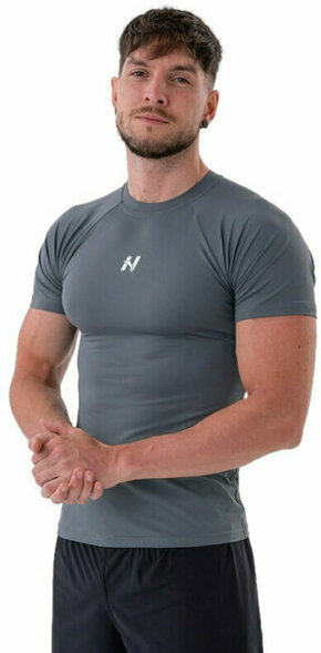 Nebbia Functional Slim-fit T-shirt Grey M Majica za fitnes