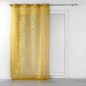 Žuta prozirna zavjesa 140x280 cm Belflor – douceur d'intérieur
