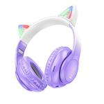 hoco. Slušalice bežične sa mikrofonom, Bluetooth - W42 Cat Ears, Purple Grape
