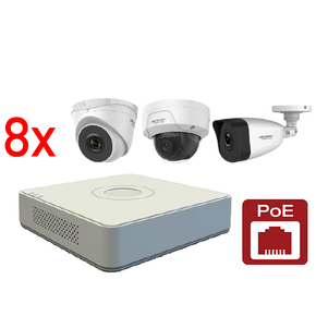 Video komplet IP POE 8 kamere 2MP