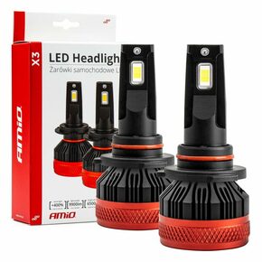 AMiO X3 Series HB4 LED Headlight žarulje - do 520% više svjetla - 6500KAMiO X3 Series HB4 LED Headlight bulbs - up to 520% more light - 6500K HB4-X3-02983