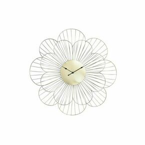 Zidni sat DKD Home Decor Cvijet zlatan Metal (57 x 4 x 57 cm)