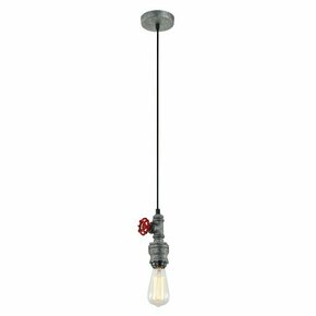 ITALUX MDM-2841/1 GR+BK | Fables Italux visilice svjetiljka 1x E27 sivo
