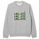 Muška sportski pulover Lacoste Ball Print Fleece Sweatshirt - grey chine