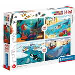 Podvodni svijet 4 u 1 Supercolor puzzle 2x60 i 2x20 komada - Clementoni