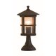 VIOKEF 4056300 | Skiathos Viokef podna svjetiljka 39,5cm 1x E27 IP54 braon antik, prozirna