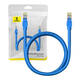 Okrugli kabel Baseus Ethernet RJ45, Cat.6, 1m (plavi) (paket od 5 komada)
