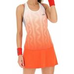 Ženska teniska haljina Lotto Top W IV Dress 2 - red poppy/bright white