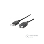 Manhattan 338653 Hi-Speed USB produžni kabel muški/ženski, 1,8m, crni