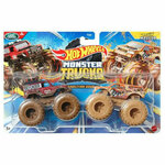 Hot Wheels Monster Trucks: Demolition Doubles Land Rover vs Town Hauler 2 komada monster autića set 1/64 - Mattel