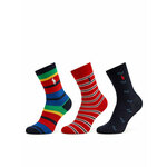Set od 3 para dječjih visokih čarapa Polo Ralph Lauren 443945122001 Grey 020