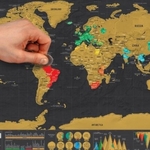 Karta svijeta na struganje