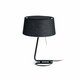 FARO 29947 | Hotel-FA Faro stolna svjetiljka 37cm 1x E27 crno mat, crno, crno