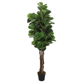 VidaXL Umjetno stablo lirastog fikusa 134 listova 120 cm zeleno