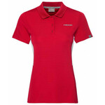 Ženski teniski polo majica Head Club Tech Polo Shirt W - red