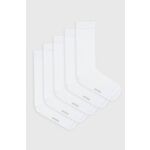 Čarape Resteröds 5-pack za muškarce, boja: bijela - bijela. Visoke čarape iz kolekcije Resteröds. Model izrađen od elastičnog materijala. U setu pet pari.