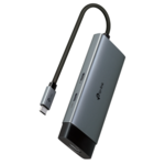 TP-Link 5-portni USB-C HUB 2xUSB-A, 1xUSB-C, 1xUSB-C PD, 1x HDMI 4K 60Hz, crni ; Brand: TP-LINK; Model: ; PartNo: 1210002600088; UH5020C 5 u 1 USB- C: - UH5020C pretvara jedan USB- C priključak u 5 priključaka s 4K@60Hz HDMI, 100W snagom, 1× USB-...