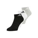 ADIDAS SPORTSWEAR Sportske čarape 'Thin And Light ' siva / crna / bijela