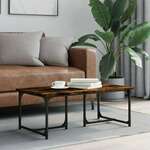 Stolić za kavu boja hrasta 90x50x35 cm konstruirano drvo