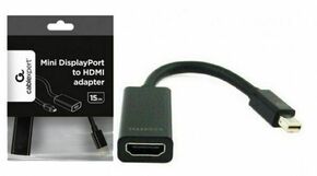 GEMBIRD Mini DisplayPort HDMI transformator Crno 20cm A-mDPM-HDMIF-02