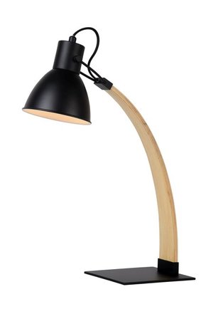LUCIDE 03613/01/30 | Curf Lucide stolna svjetiljka 54cm s prekidačem pomjerljivo 1x E27 drvo