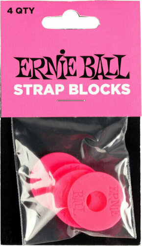 Ernie Ball Strap Blocks Stop-locks Pink