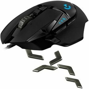 LOGITECH G502 Corded Gaming Mouse - HERO - BLACK - USB - EER2 910-005470 910-005470