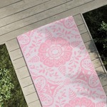 vidaXL Vanjski tepih ružičasti 80 x 250 cm PP