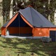 vidaXL Obiteljski šator tipi 6 osoba sivo-narančasti vodootporni
